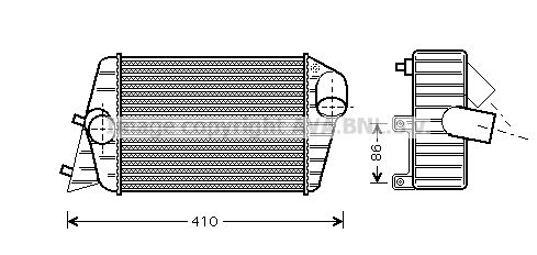 AVA QUALITY COOLING tarpinis suslėgto oro aušintuvas, kompresorius FT4252